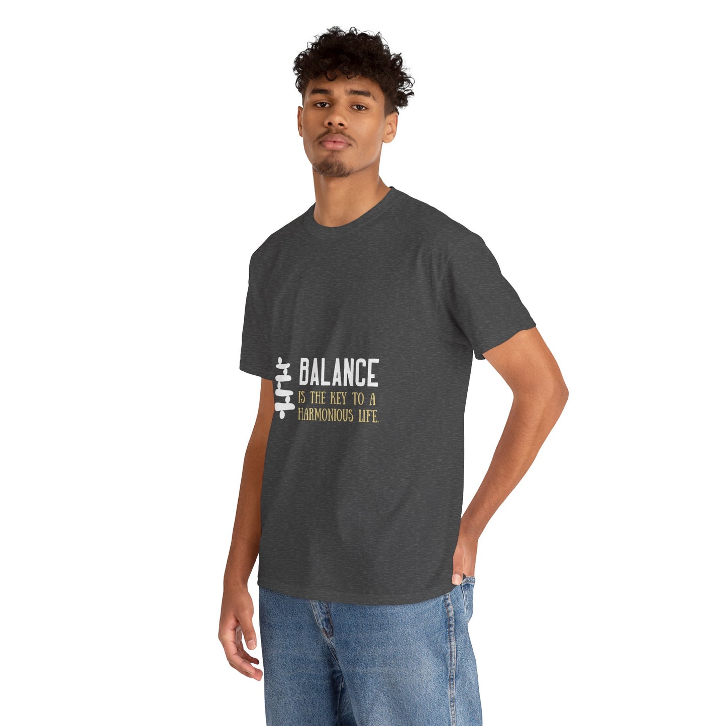 Balance is the Key DM1111 Unisex Heavy Cotton Tee