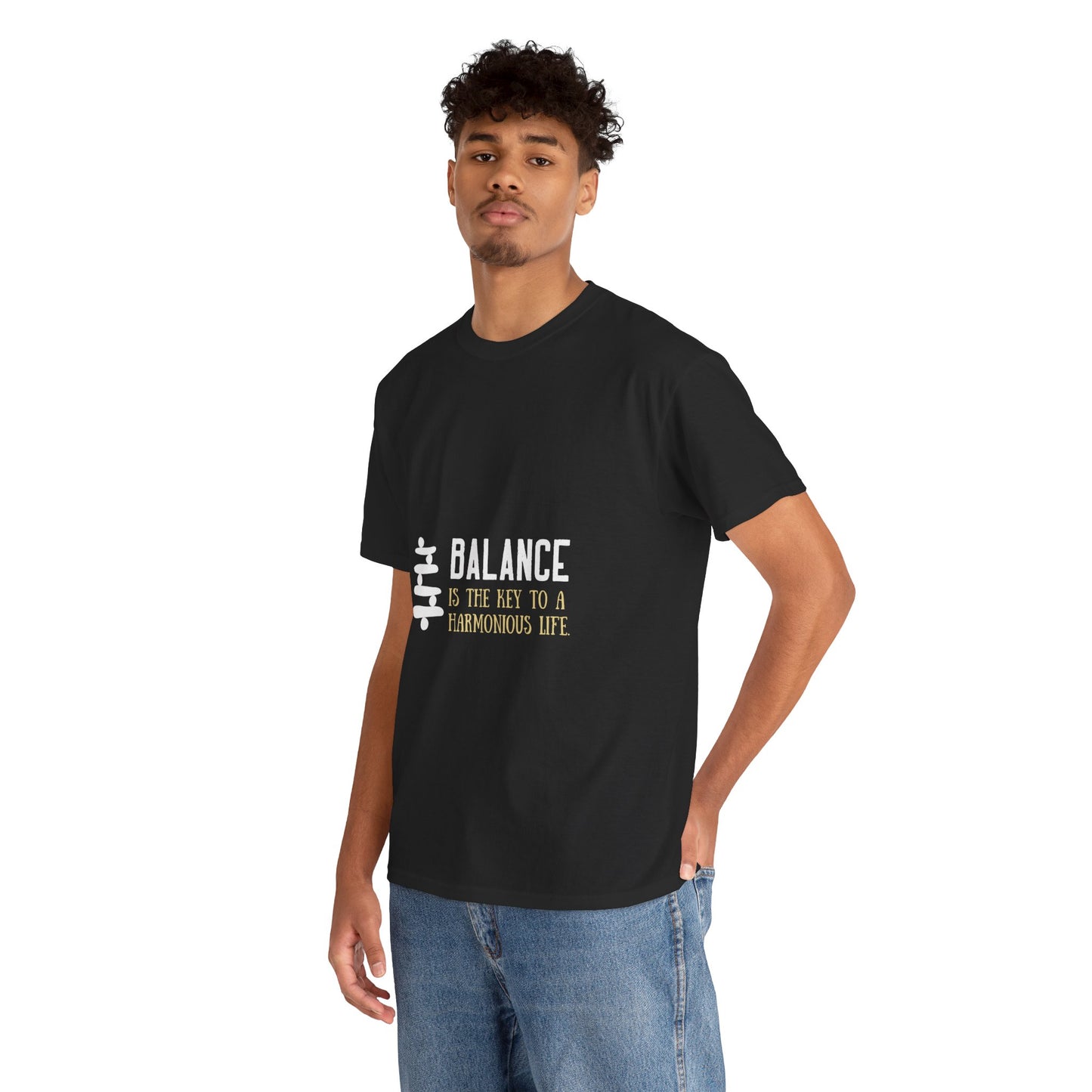 Balance is the Key DM1111 Unisex Heavy Cotton Tee