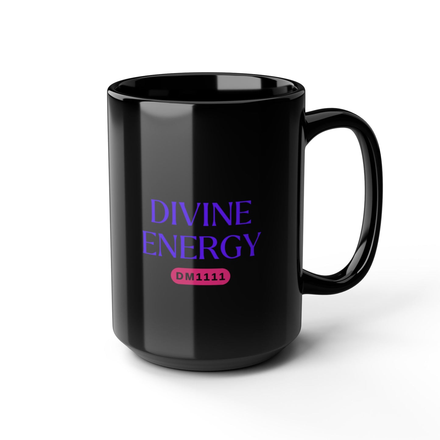 DIVINE ENERGY DM1111 Black Mug (11oz, 15oz)