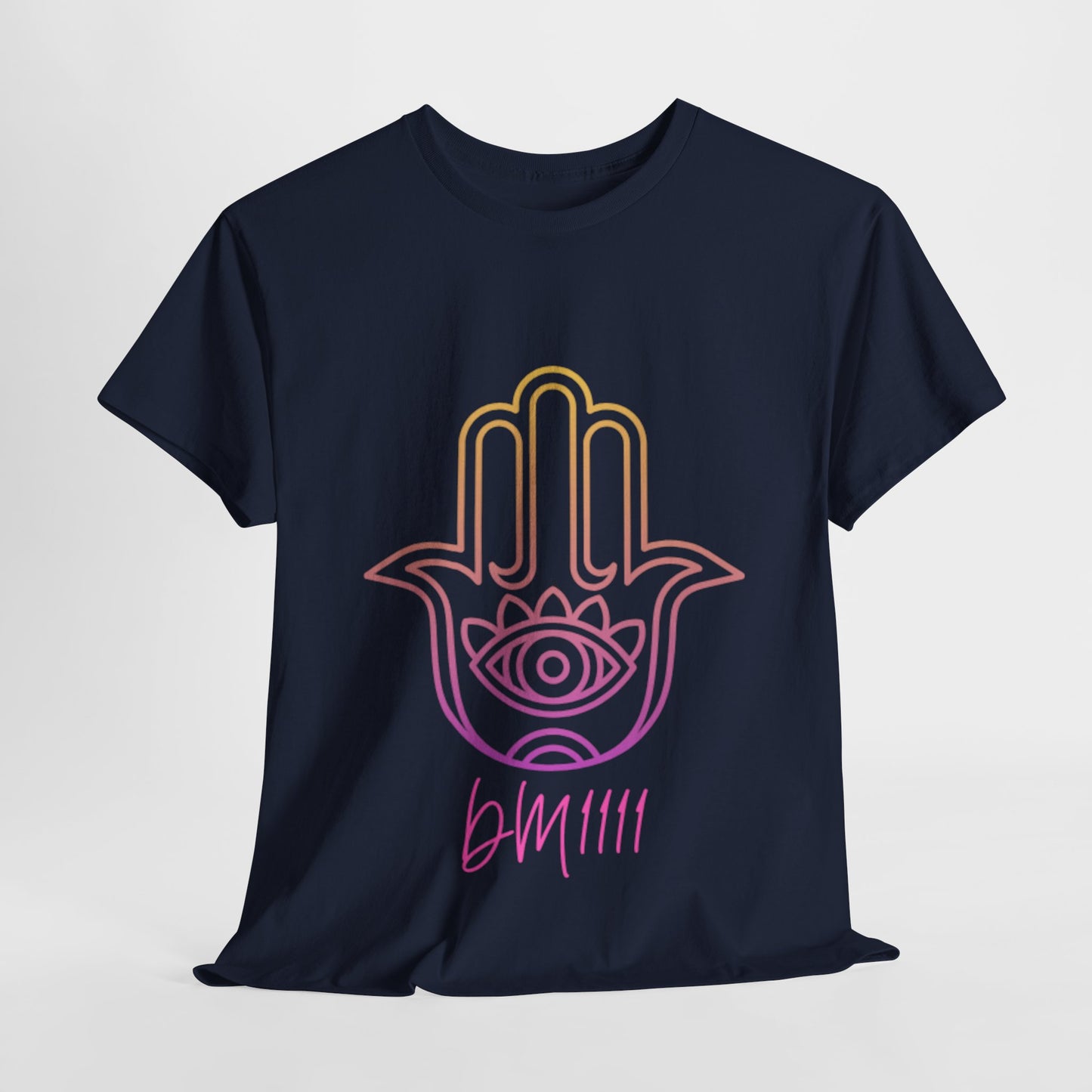 Multi Color Hamsa Hand DM1111 Unisex Heavy Cotton Tee