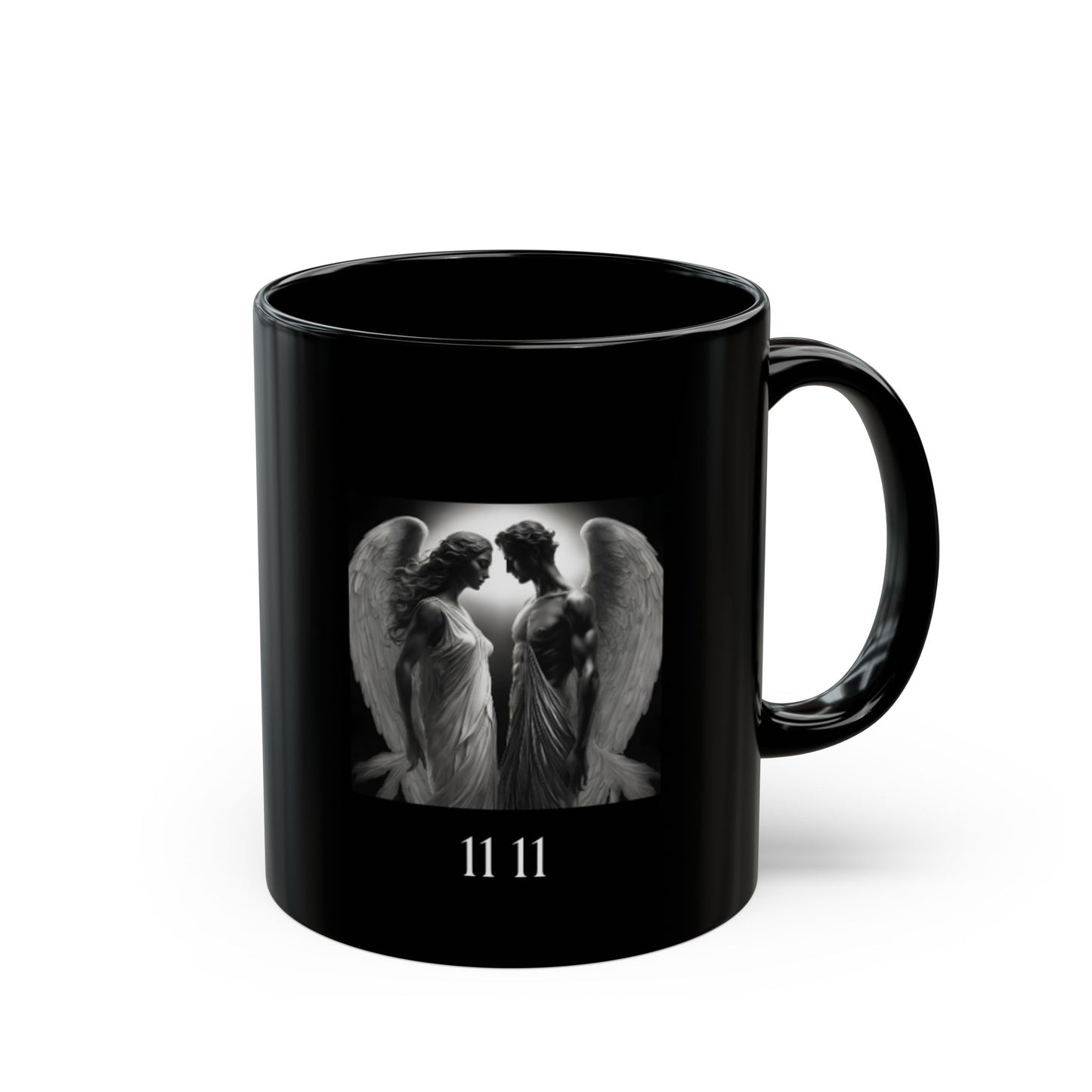 Angel 1111 Soulmates DM1111 Black Mug (11oz, 15oz)