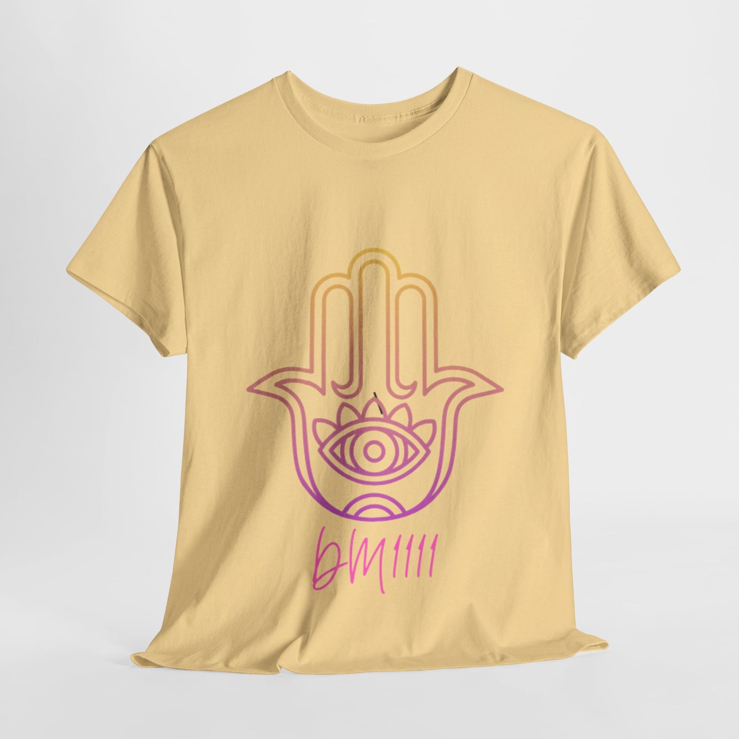 Multi Color Hamsa Hand DM1111 Unisex Heavy Cotton Tee