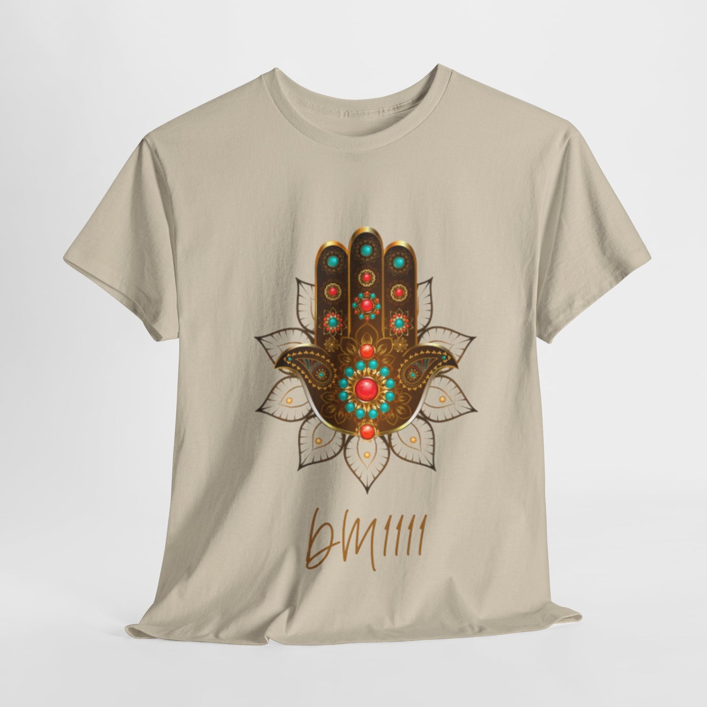 Gold Hamsa Hand DM1111 Unisex Heavy Cotton Tee