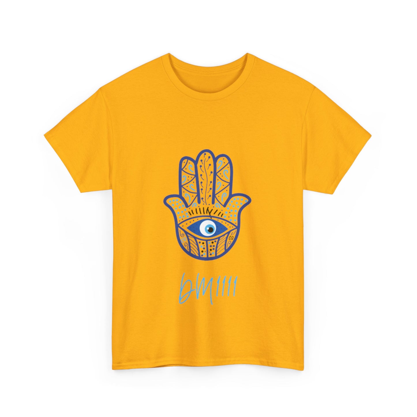 Blue Hamsa Hands DM1111 Unisex Heavy Cotton Tee