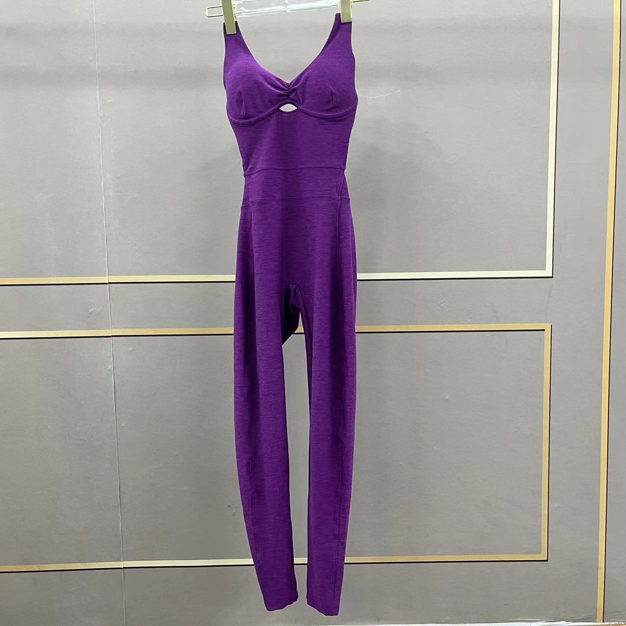 Cross Adjustable Shoulder Strap Yoga Jumpsuit