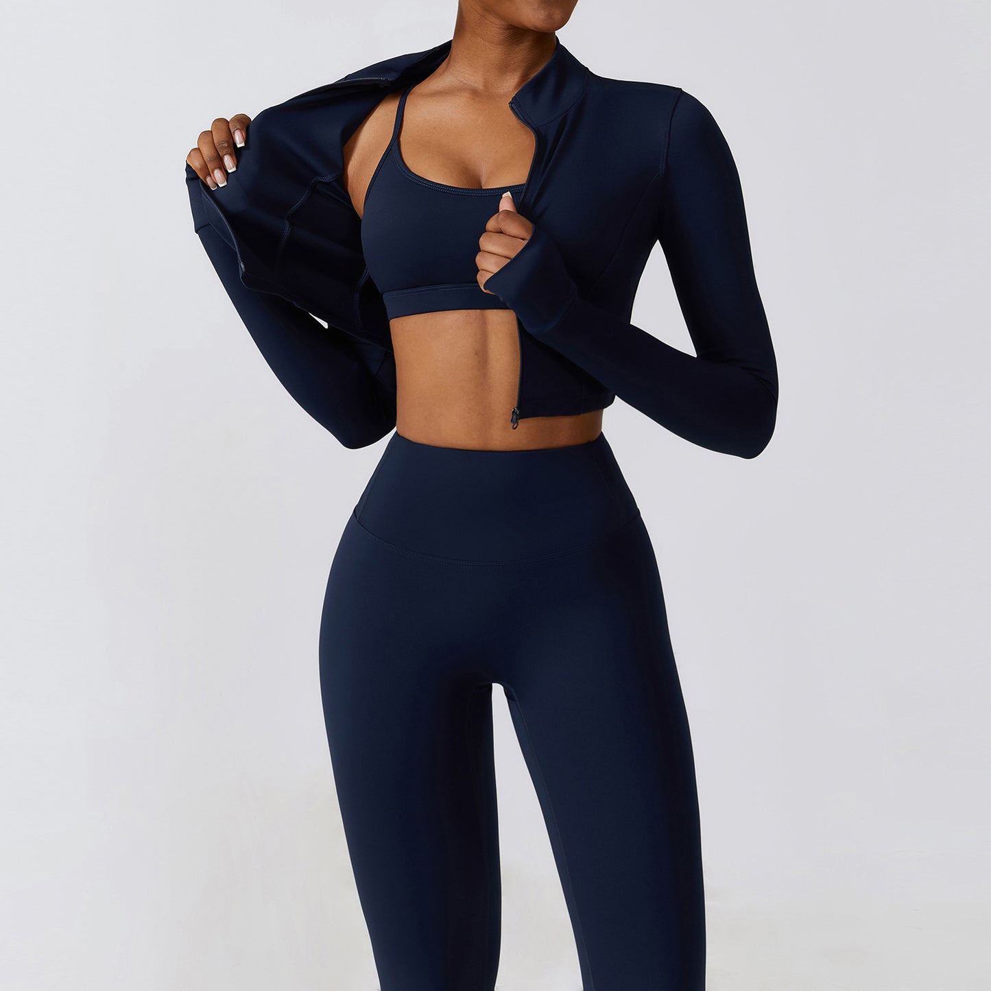 Autumn Winter Skinny Yoga Three Piece Set