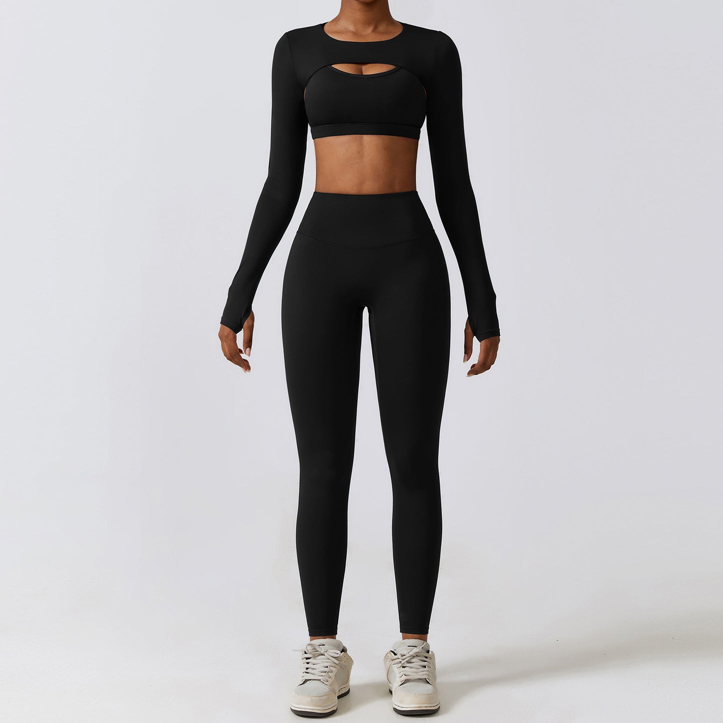 Autumn Winter Skinny Yoga Three Piece Set