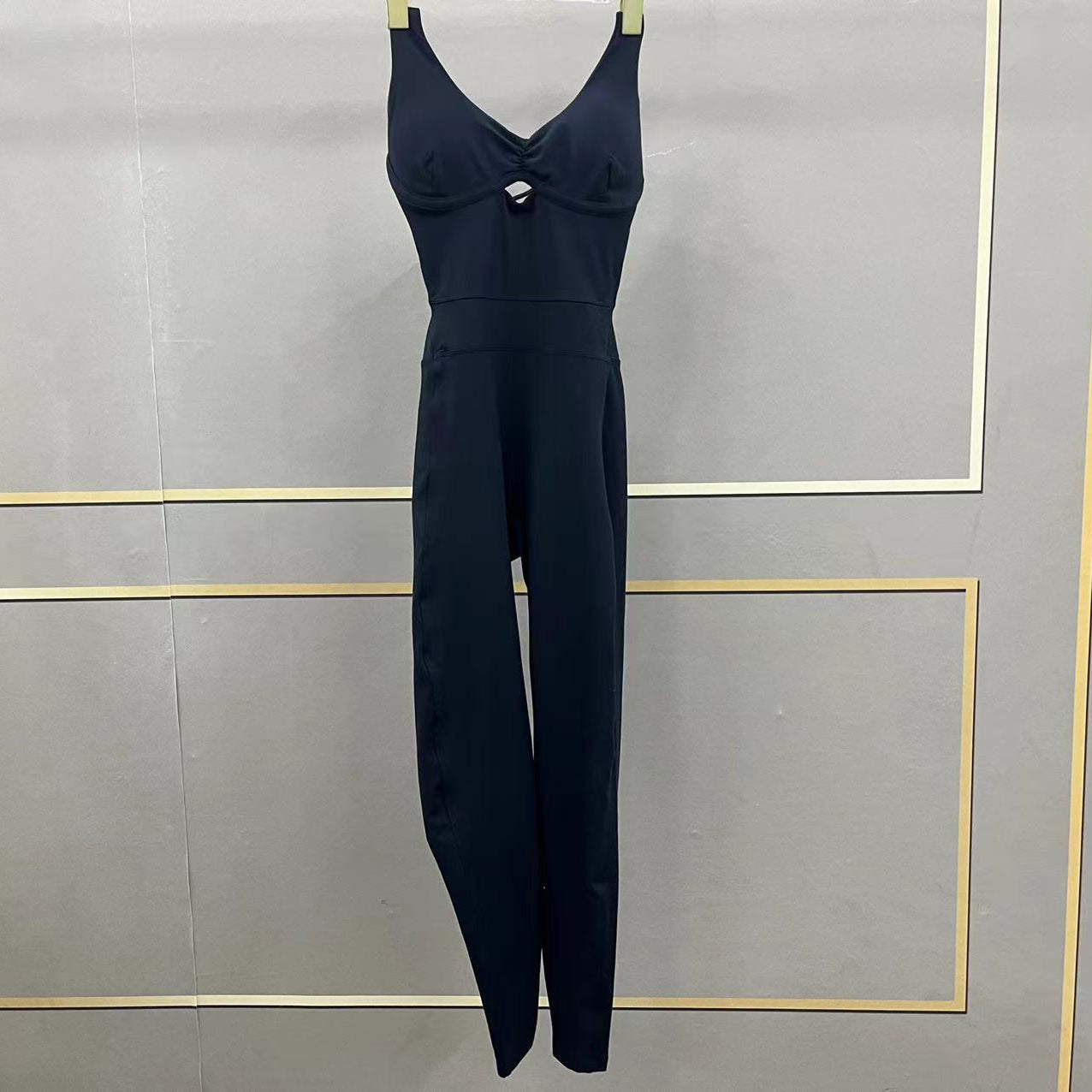 Cross Adjustable Shoulder Strap Yoga Jumpsuit