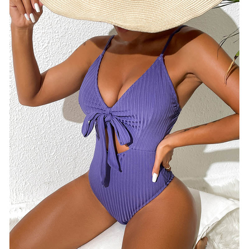 Sexy Plunging One Piece Swimsuit