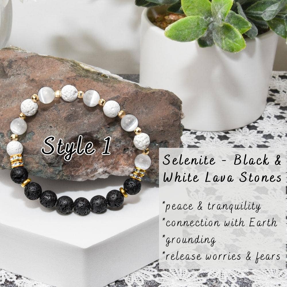 Black & White Protection Bracelet Set