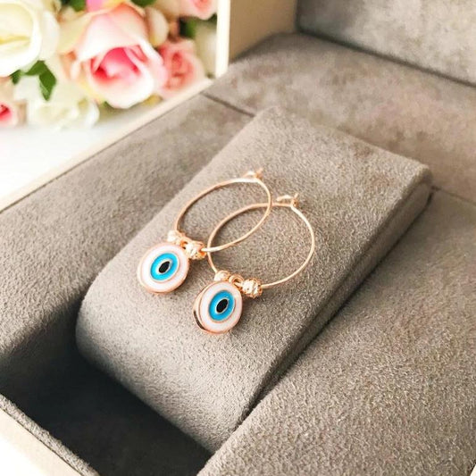 Evil Eye Dangle Earrings