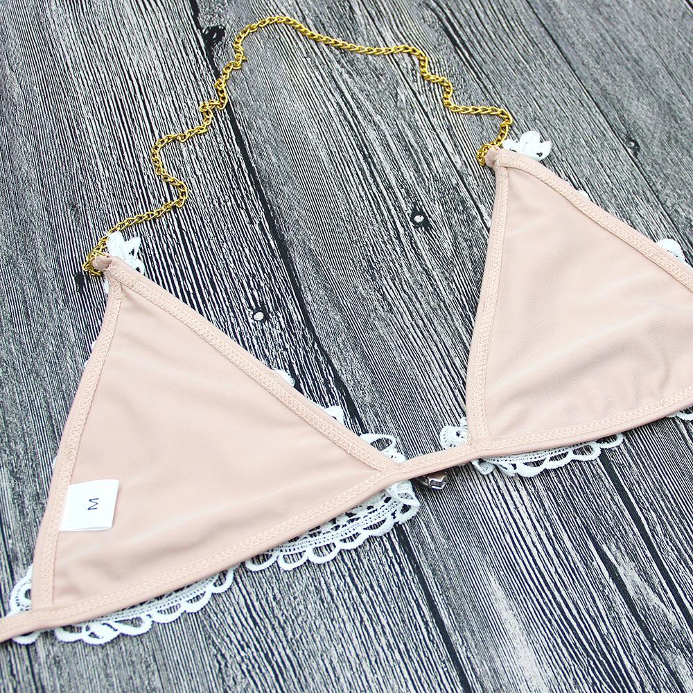 Jeweled Bikini Crochet Jewelry Bikini Set two pieces Swimsuit Crystal